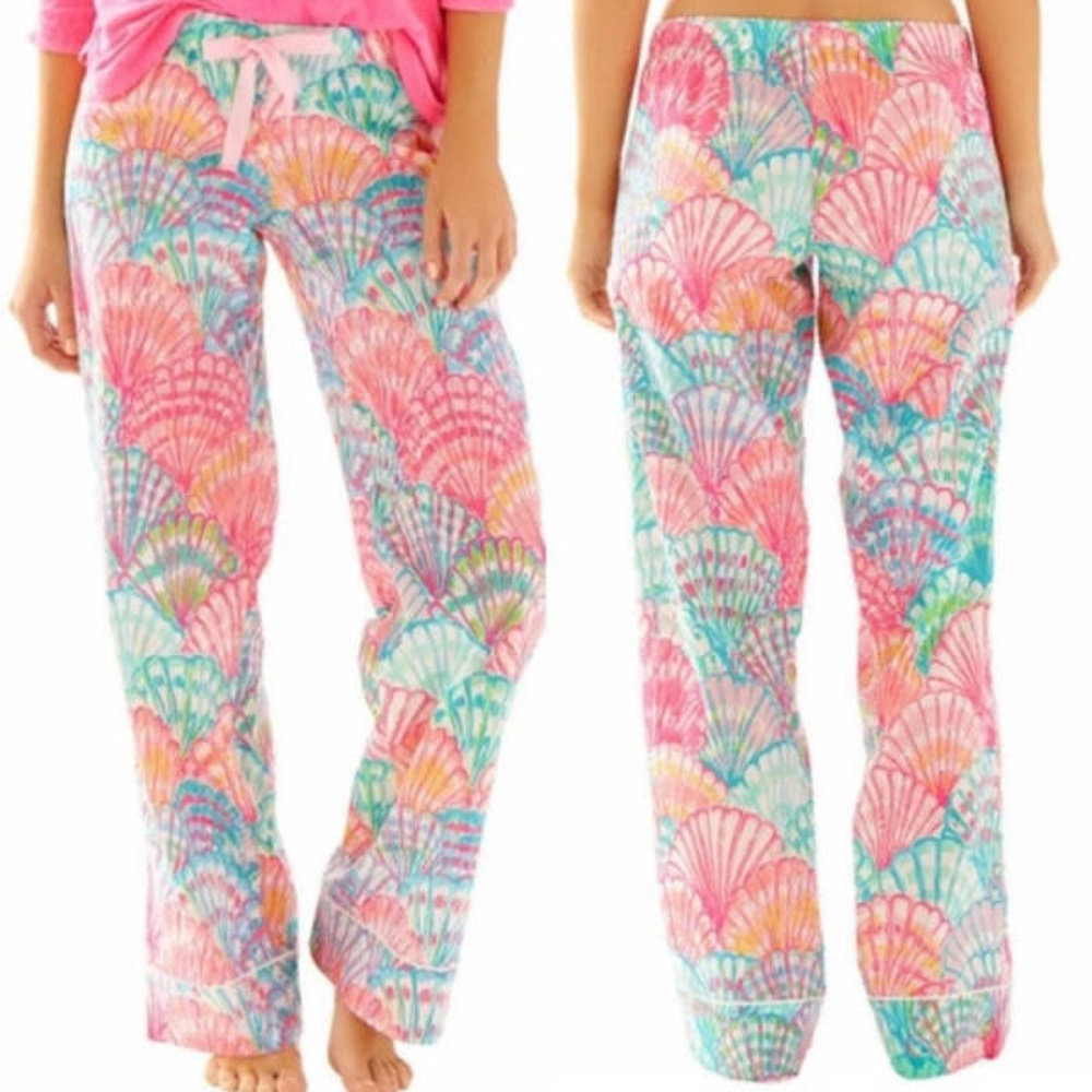 LILLY PULITZER 'OH SHELLO' PAJAMA PANTS